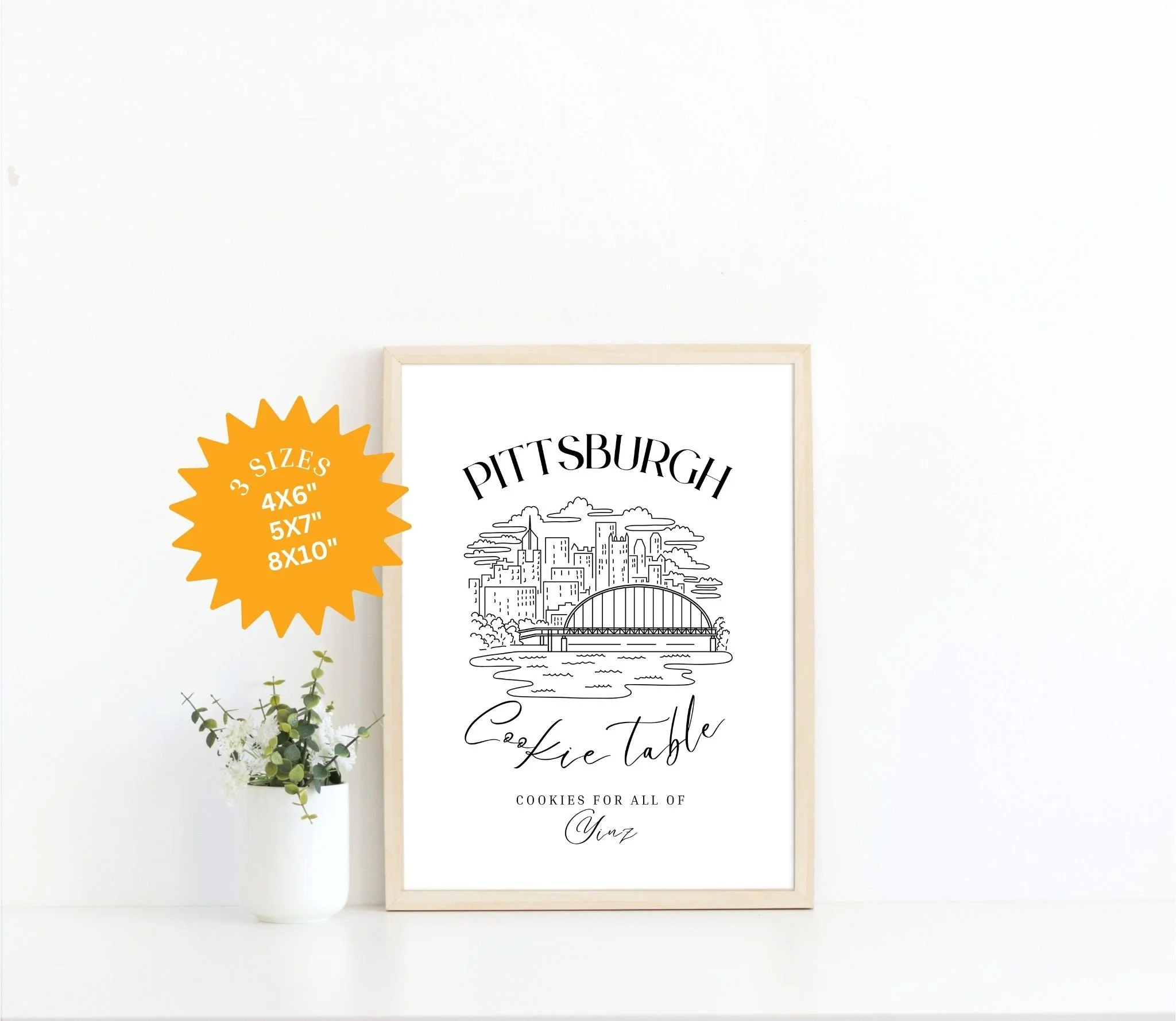 Pittsburgh Skyline Cookie Table Printable Sign — Jenna Hidinger